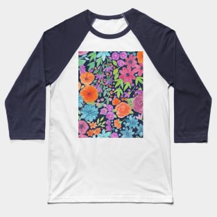 Floral watercolor pattern Baseball T-Shirt